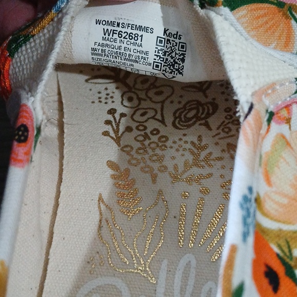 Keds Rifle Paper Co Floral Sneakers 62681 Multicolor Slip On Sz 7 NWOT - Picture 8 of 8